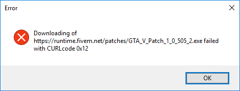 Downloading of Error - FiveM Client Support - Cfx Forum