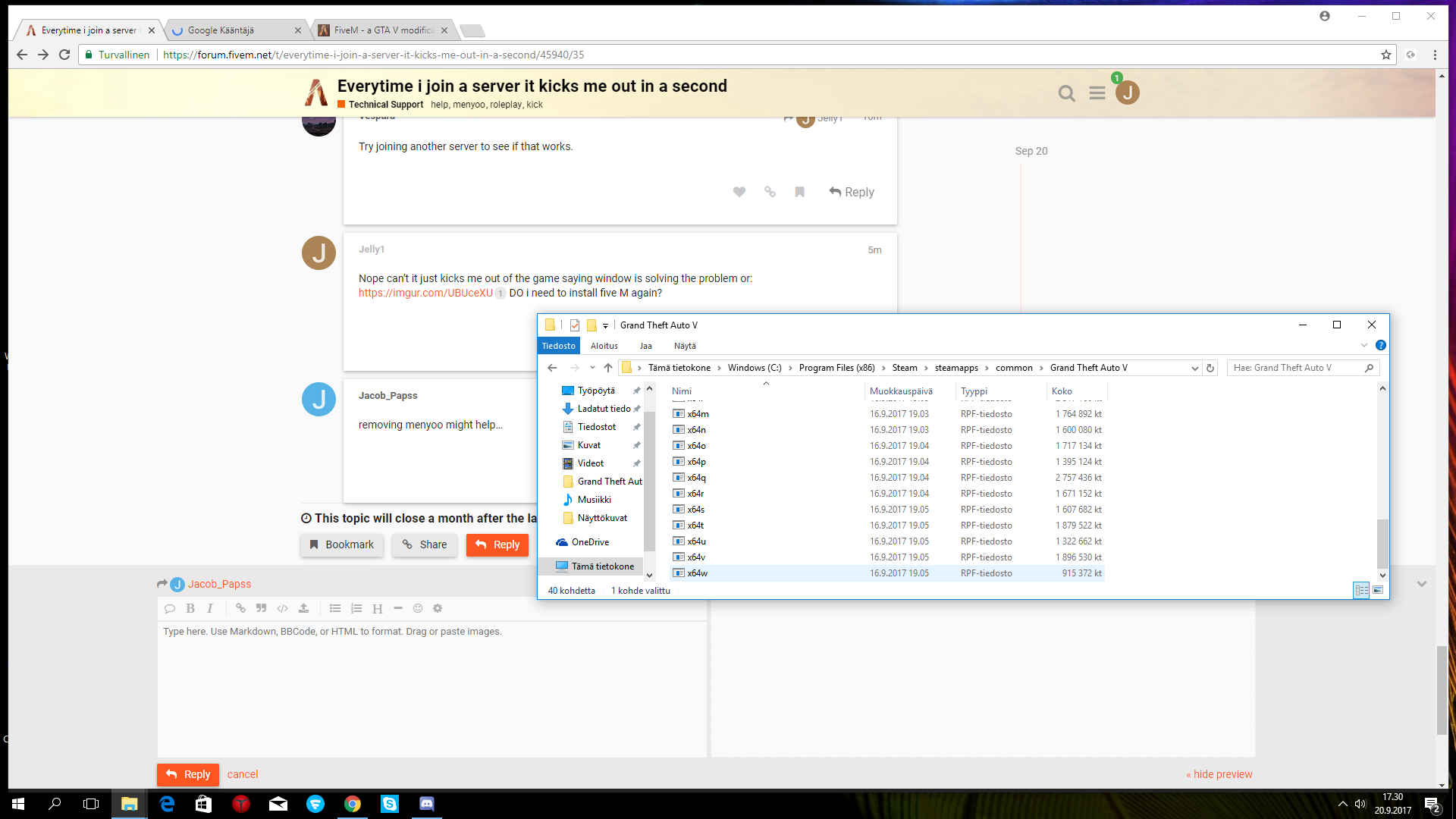 Everytime i join a server it kicks me out in a second - Page 4 - FiveM ...