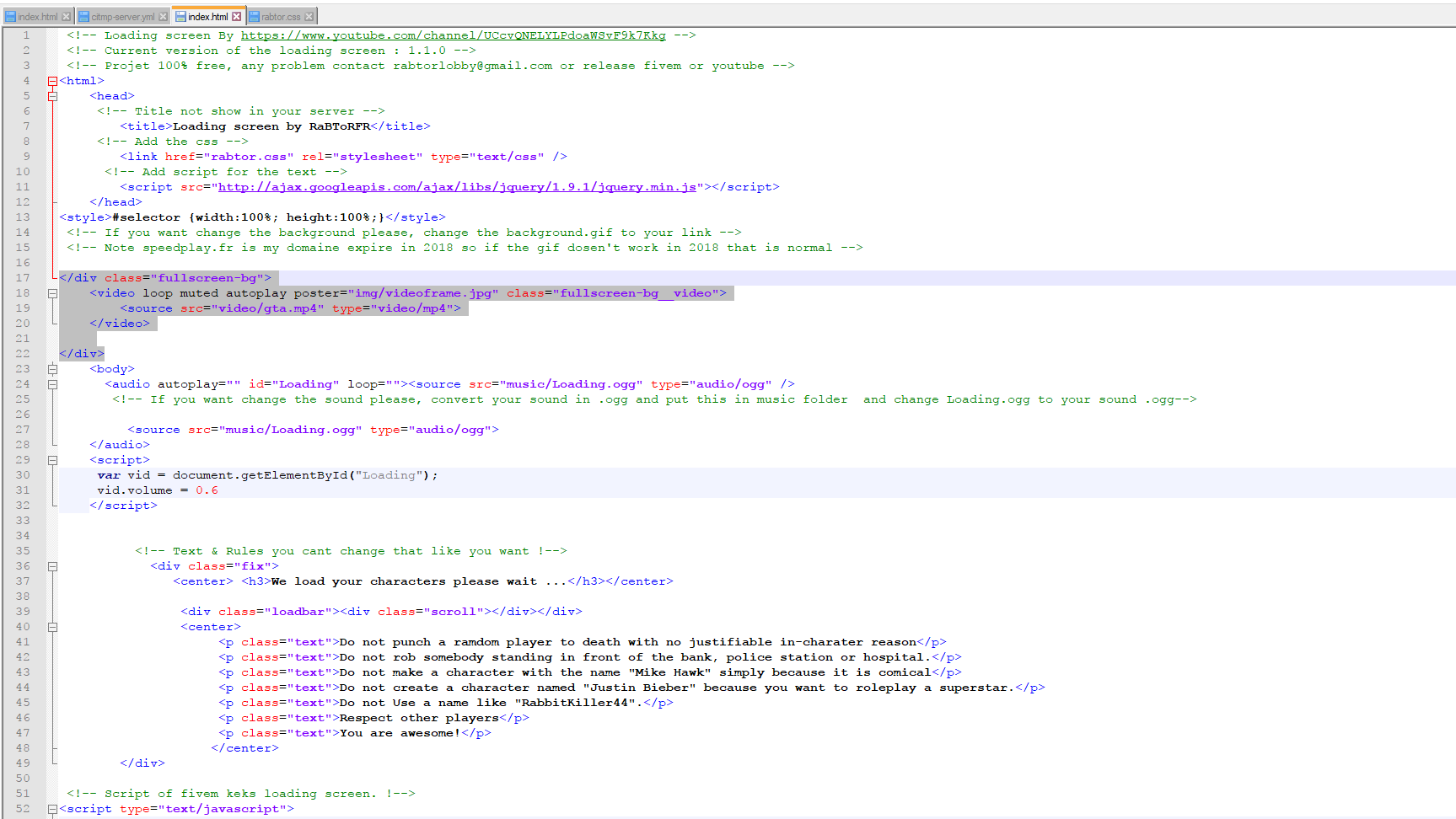 Problem whit my loading screen - Discussion - Cfx.re Community