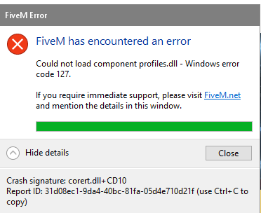 fivem error