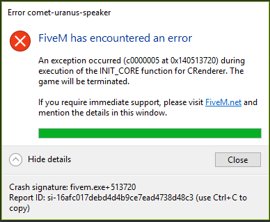 Help! FiveM crashing on launch - FiveM Client Support - Cfx Forum