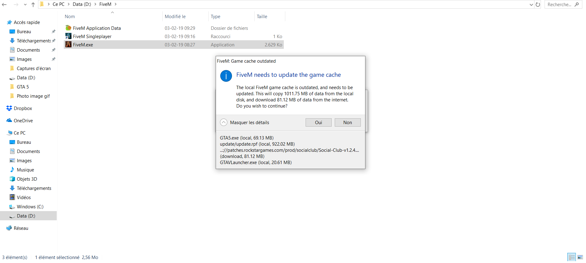 [Request for Help] Changing the direction of the FiveM installation ...