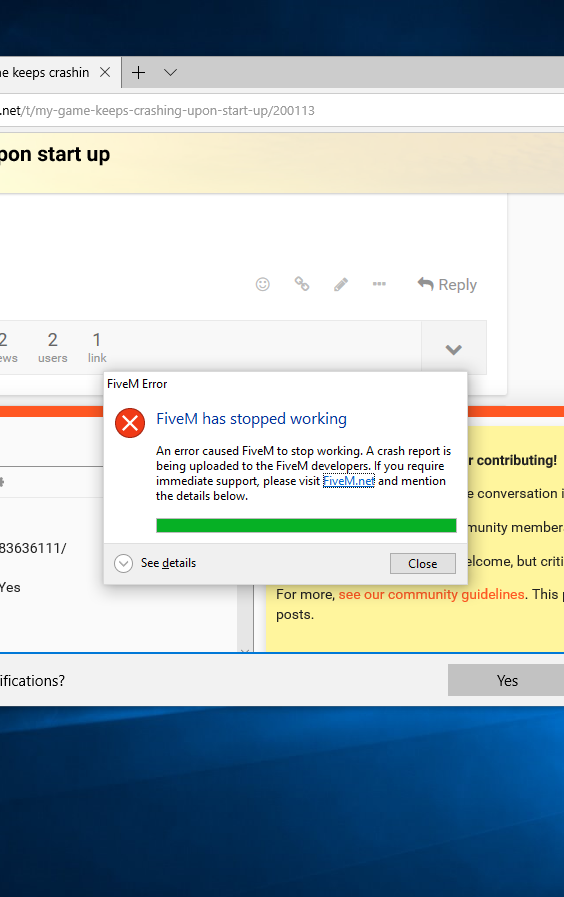 My game keeps crashing upon start up - FiveM Client Support - Cfx Forum