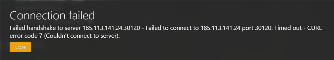 Error 7 Connecting - FiveM Client Support - Cfx Forum