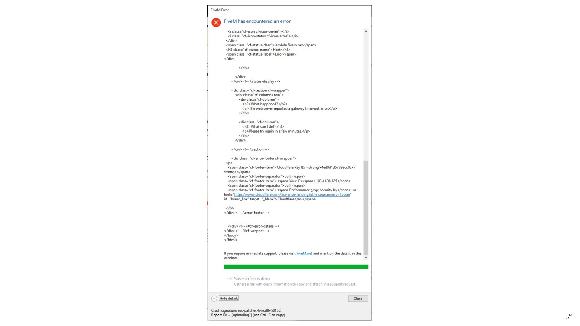 5m Error Code Getting this error when i open five m - FiveM Client Support - Cfx Forum