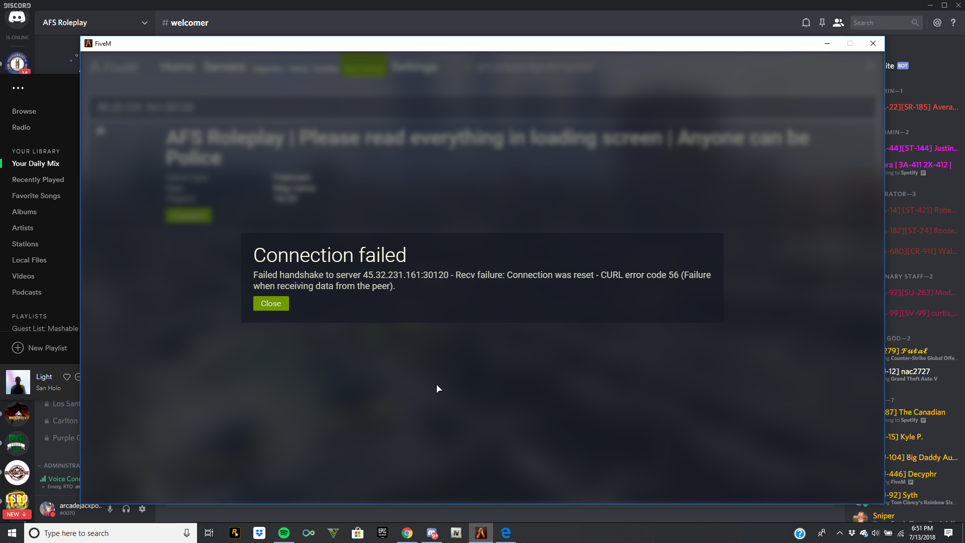 5m Error Code Game error - FiveM Client Support - Cfx Forum