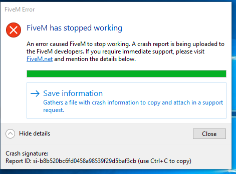 5m Error Code I keep getting Error Code GTA5+ 126AD98 Crashes 3-8 seconds after I ...