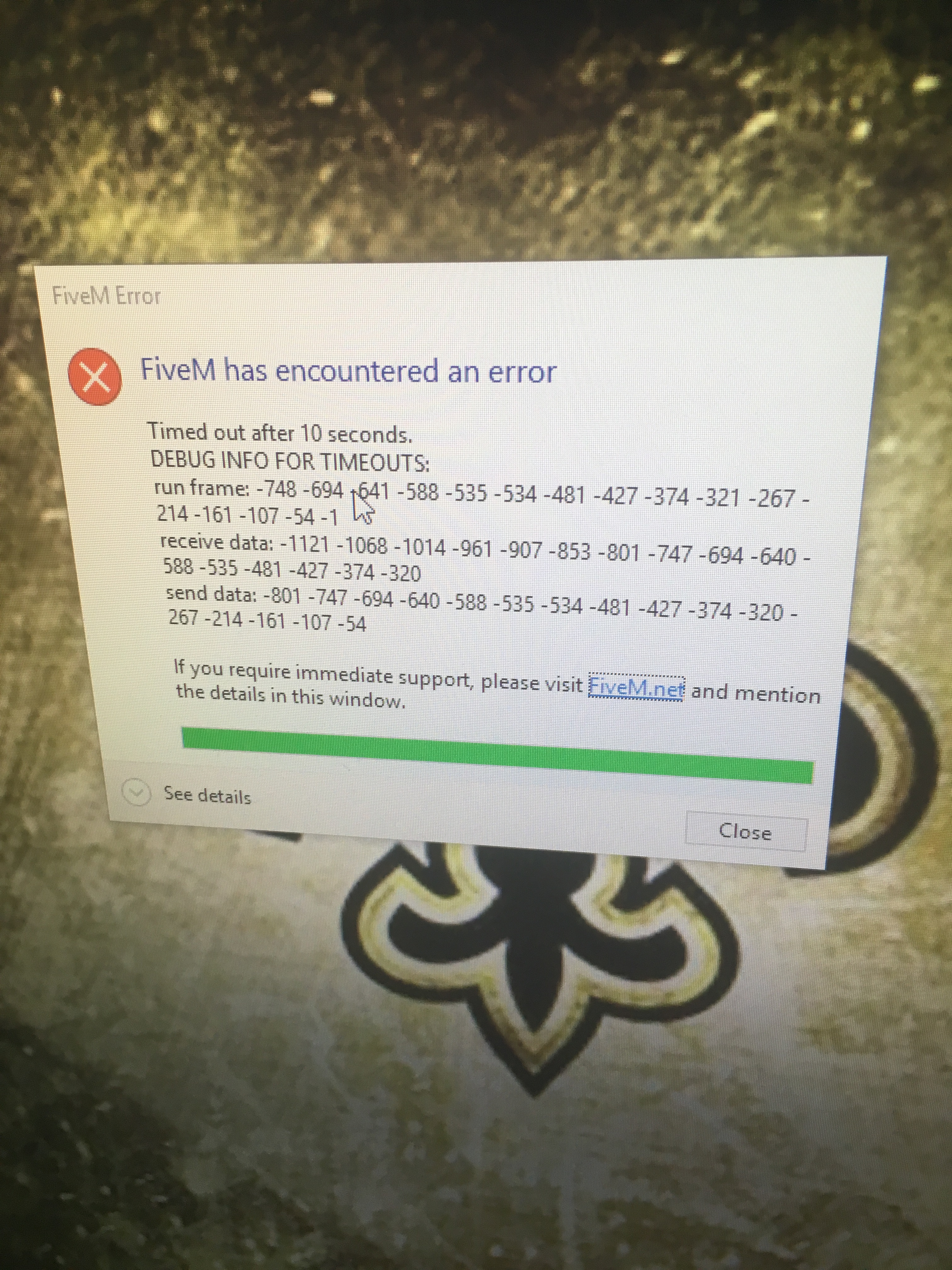 Debug error - FiveM Client Support - Cfx Forum
