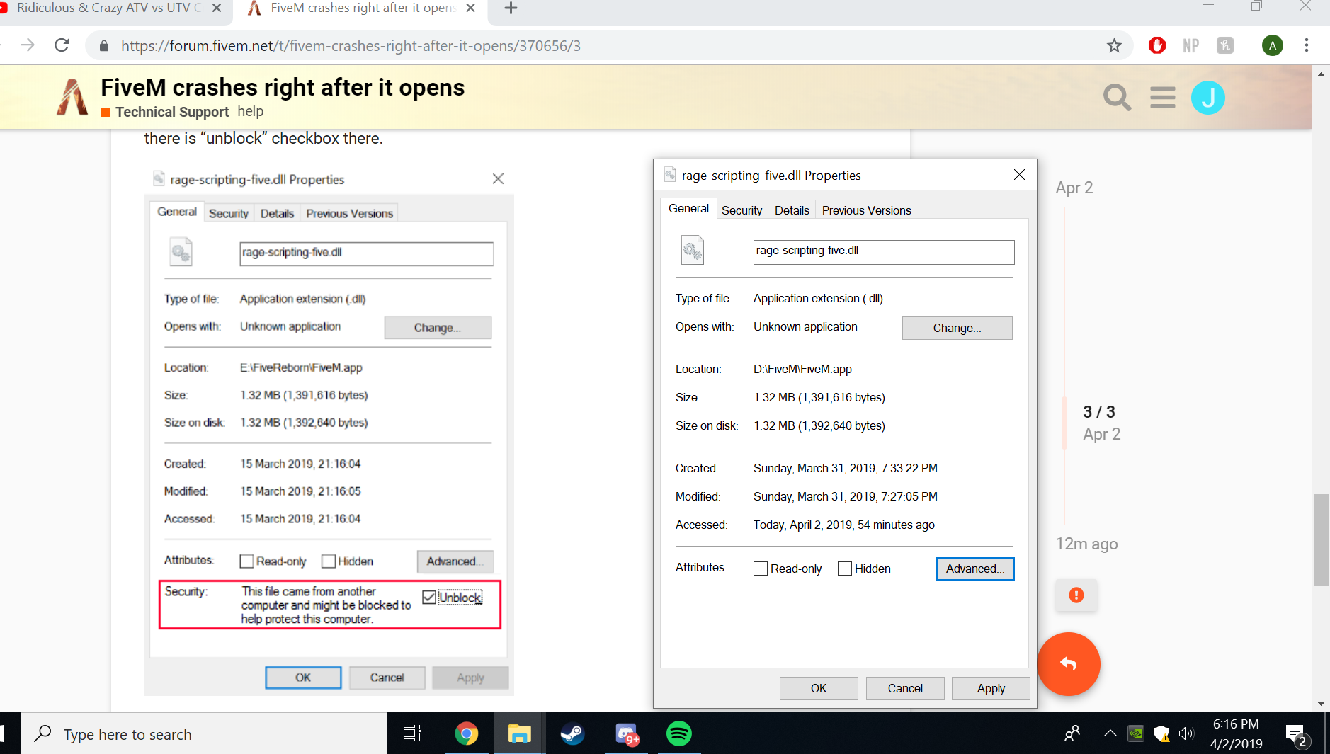 FiveM crashes right after it opens - FiveM Client Support - Cfx.re ...