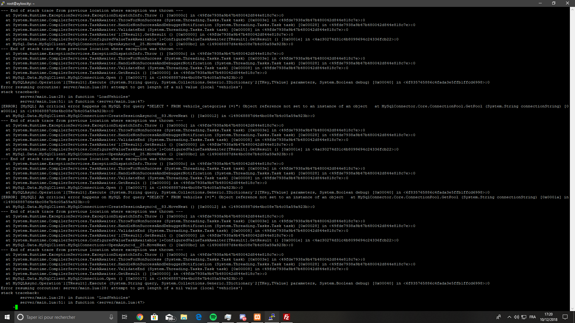 I can not use my database - Server Discussion - Cfx Forum