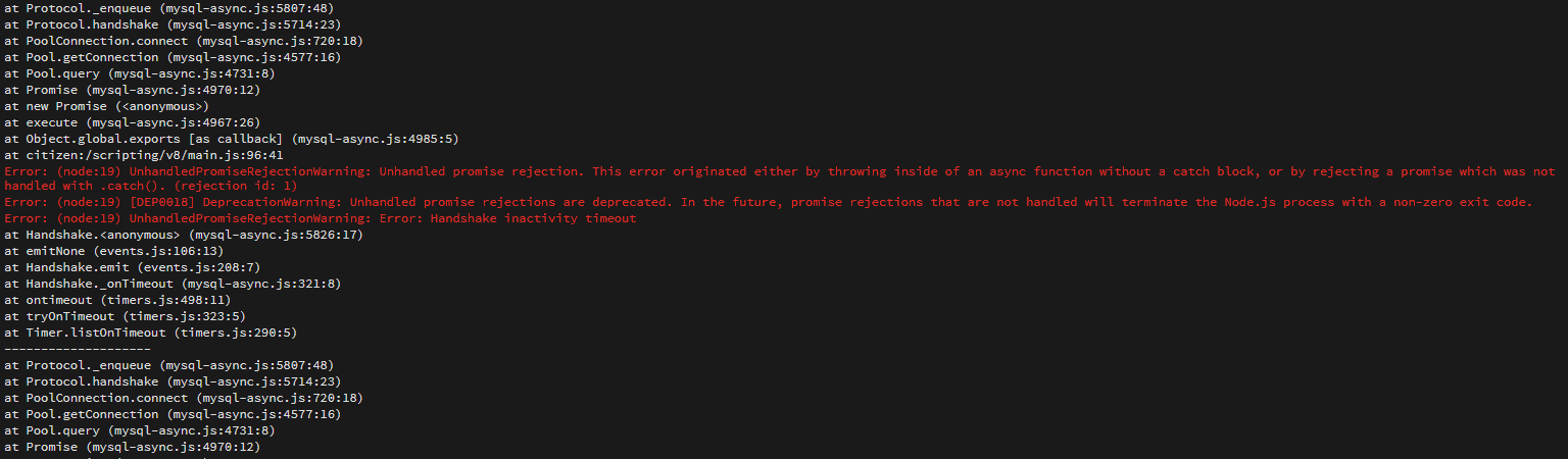 Confusing errors in the console - Server Discussion - Cfx Forum