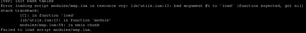Error loading script modules/map.lua in resources vrp :lib/utils.lua:13 ...