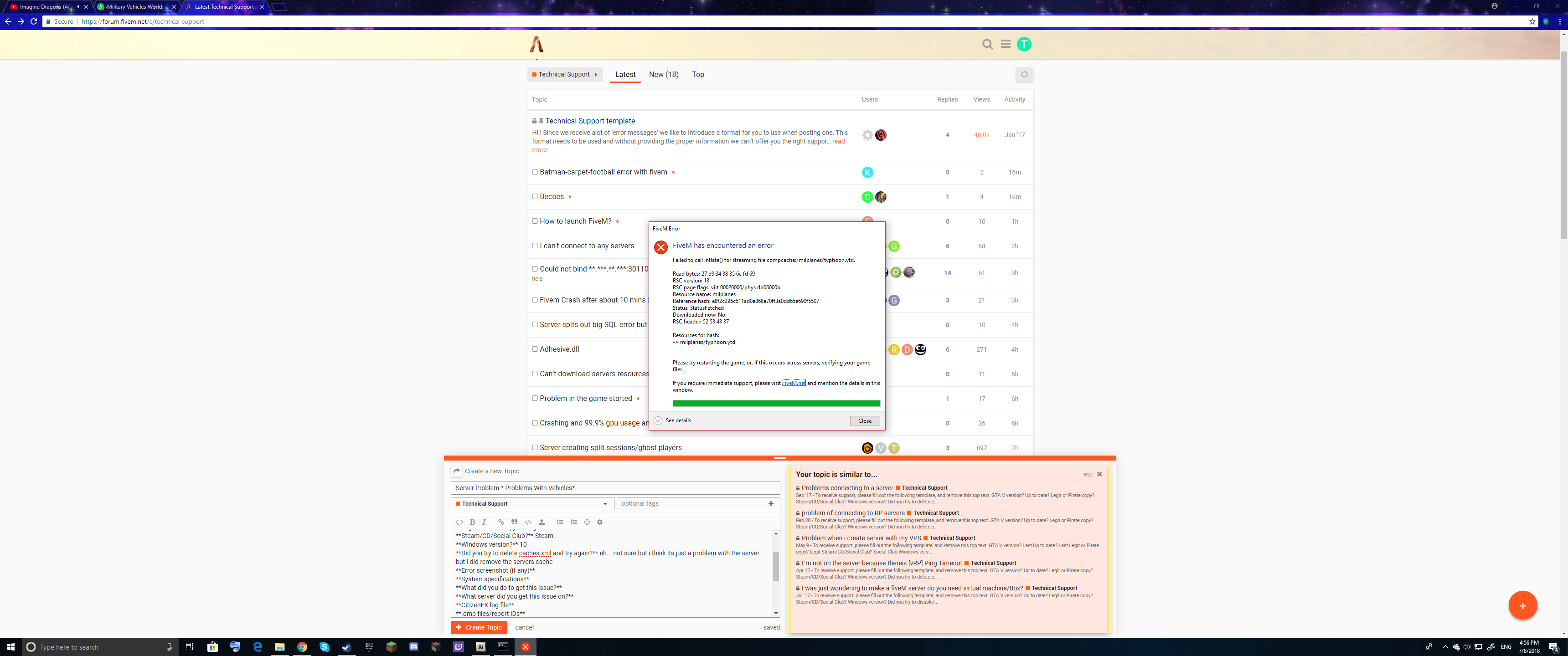 Server Problem * Problems With Vehicles* - FiveM Client Support - Cfx Forum