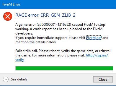 fiveM error