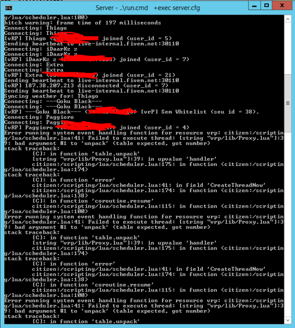 Error running system event handling - FiveM Client Support - Cfx.re ...