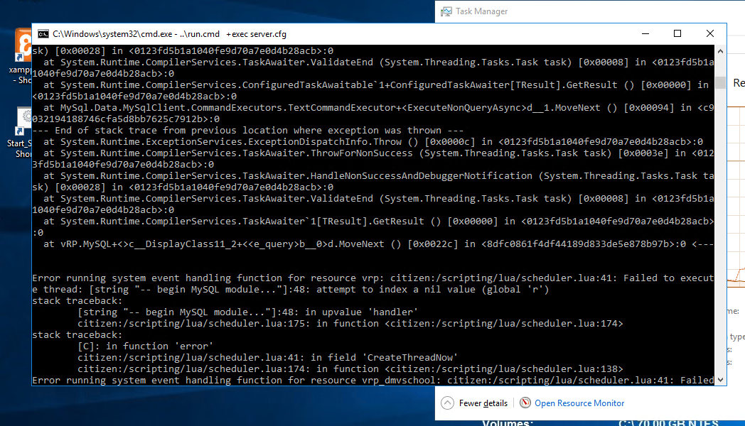 Error appearing every time - Discussion - Cfx Forum