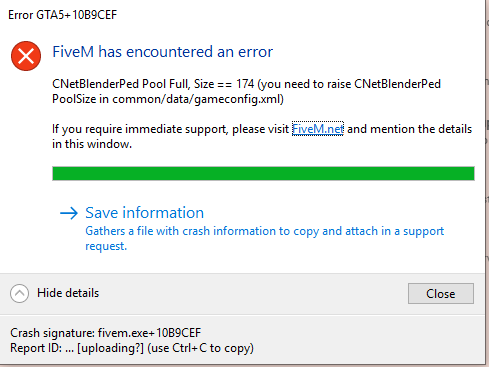5m Error Code Error For FiveM Every Time I Try To Join A Server - FiveM Client ...