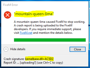Problem starting up - FiveM Client Support - Cfx.re Community
