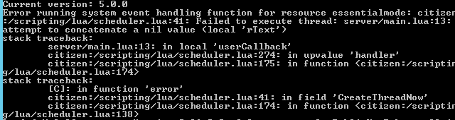 Server Console Error Issue[Citizen attempt] - Discussion - Cfx Forum