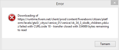 Downloading error - FiveM Client Support - Cfx Forum