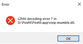 5m Error Code Not launching and no errors are given - FiveM Client Support - Cfx.re ...