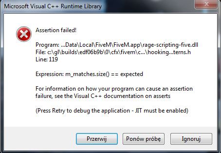 Error after switching on - FiveM Client Support - Cfx Forum