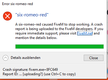 Six romeo red error help - FiveM Client Support - Cfx.re Community