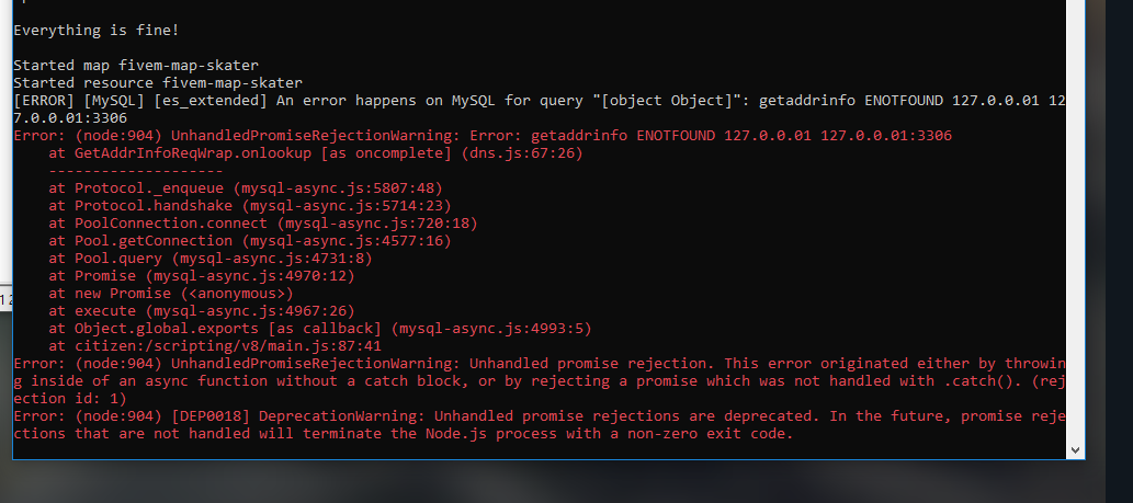 Starting server error - Server Discussion - Cfx.re Community