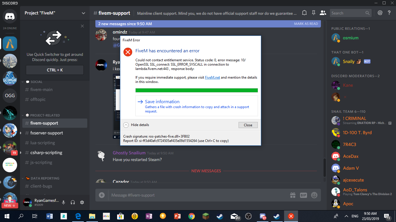 Verirication error - FiveM Client Support - Cfx Forum
