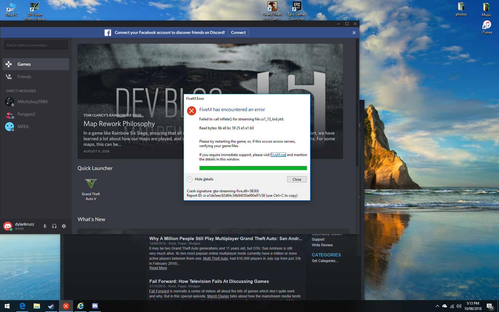 Help my fivem keeps crashing - FiveM Client Support - Cfx.re Community