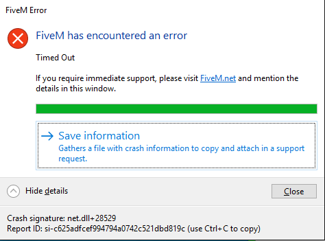 Timeout error in the end of loading screen - FiveM Client Support - Cfx ...