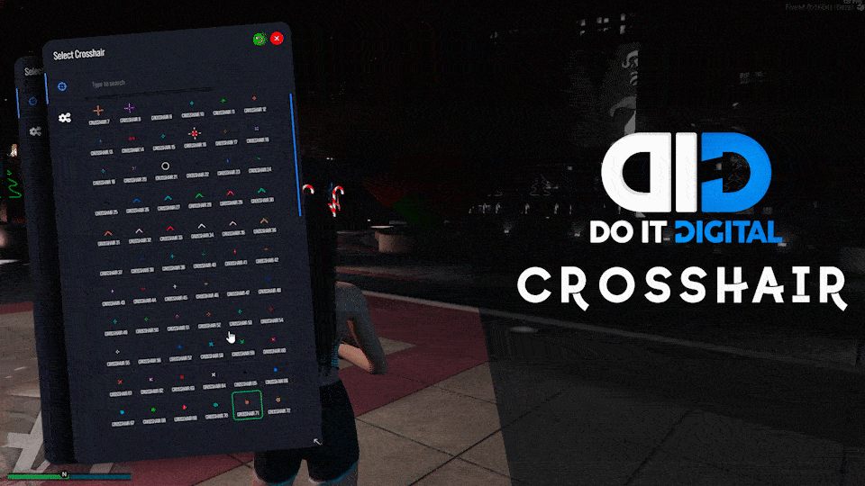 [ESX/QBCORE/VRP] 175 Dynamic & Custom Crosshairs For Fivem Thumbnail