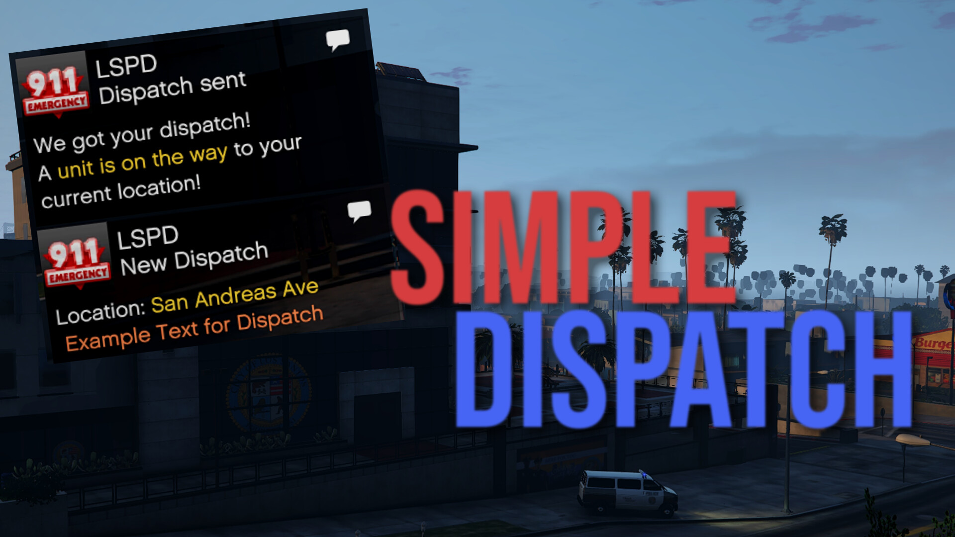 [esx] Simpledispatch Command Based Dispatch System Fivem Releases