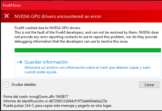Gpu error 1 - FiveM Client Support - Cfx.re Community