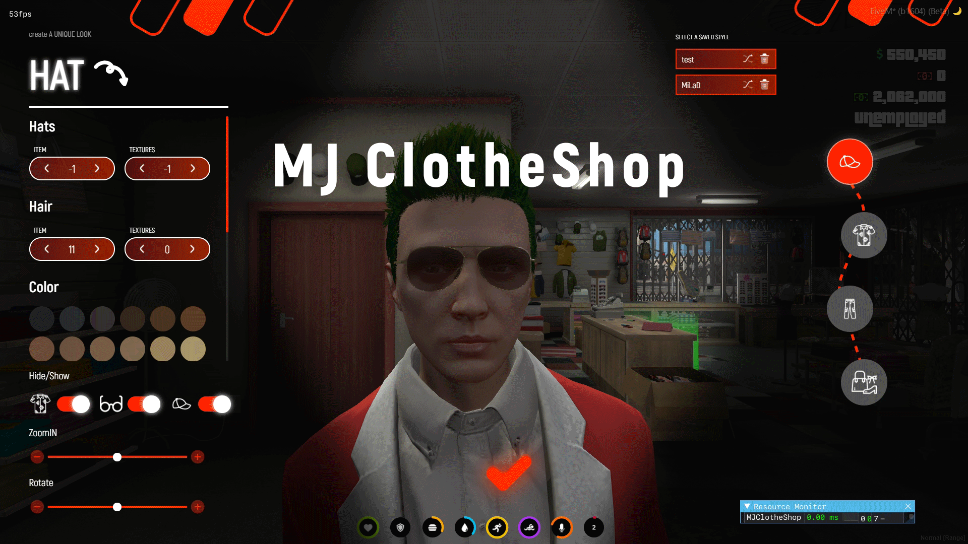 MJ ClotheShop + BarberShop [esx] Thumbnail