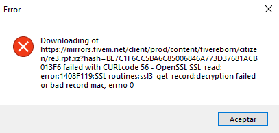 5m Error Code error at the initial five m - FiveM Client Support - Cfx.re Community