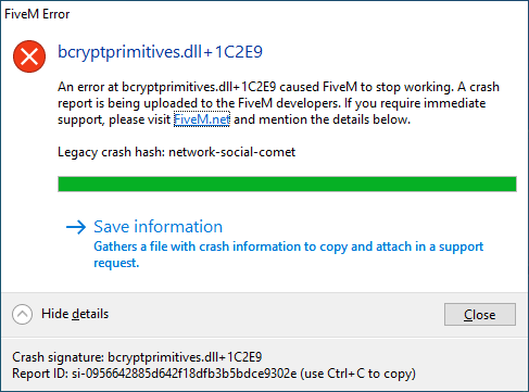 My FiveM client crashes on launch - FiveM Client Support - Cfx Forum
