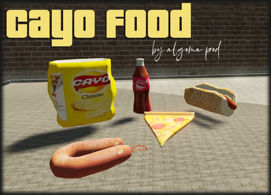 [Paid] Pack of Cayo perico food props Thumbnail