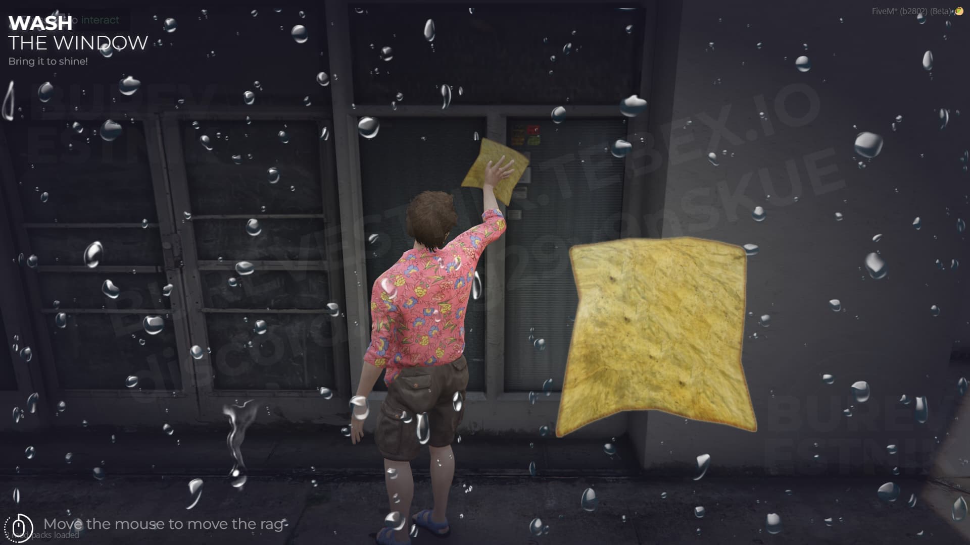 Burevestnik window cleaner job system