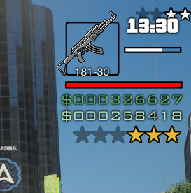 [RELEASE]GTA SA Style Hud for FiveM[Mutiple Weapons Supported][PAID] Thumbnail