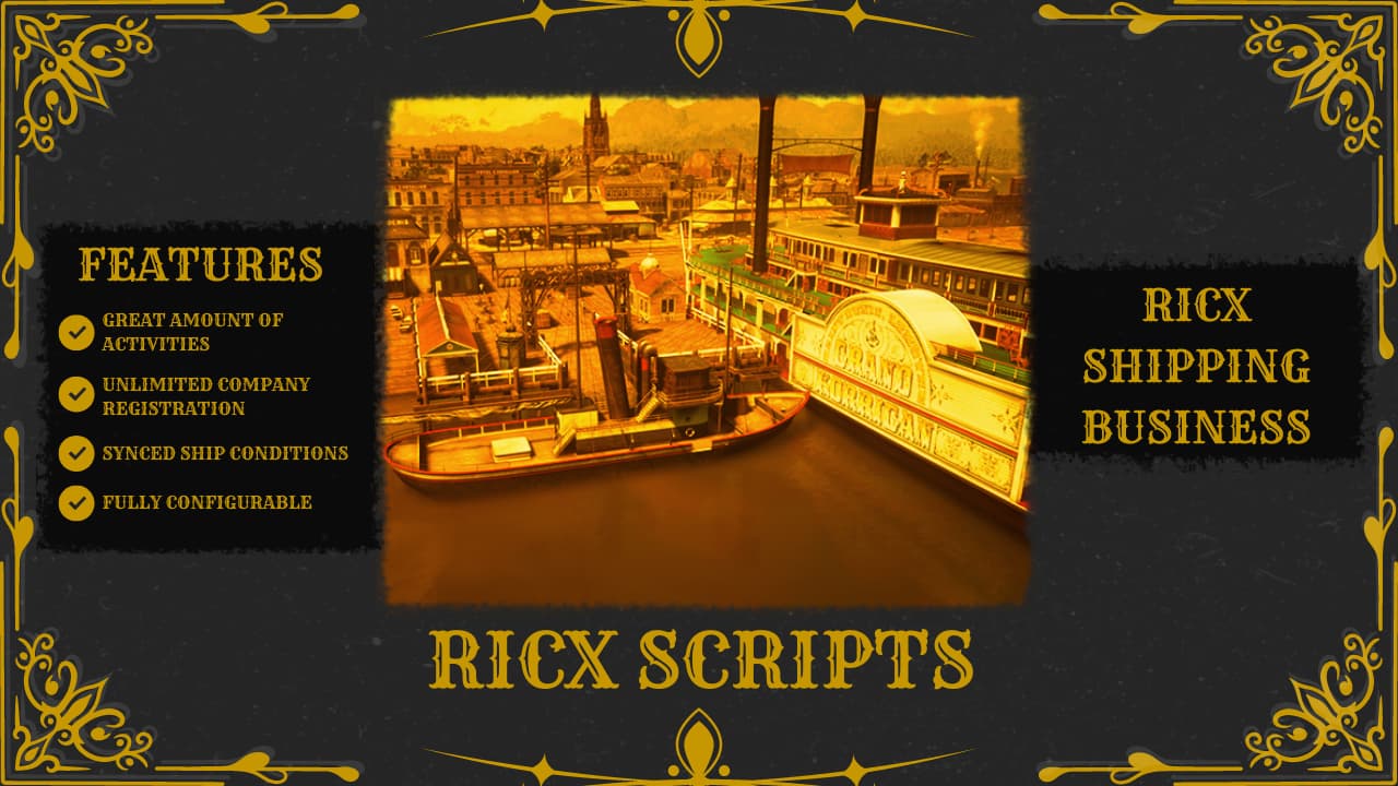 Ricx PAID] RicX Shipping Business - RedM Releases - Cfx.re Community