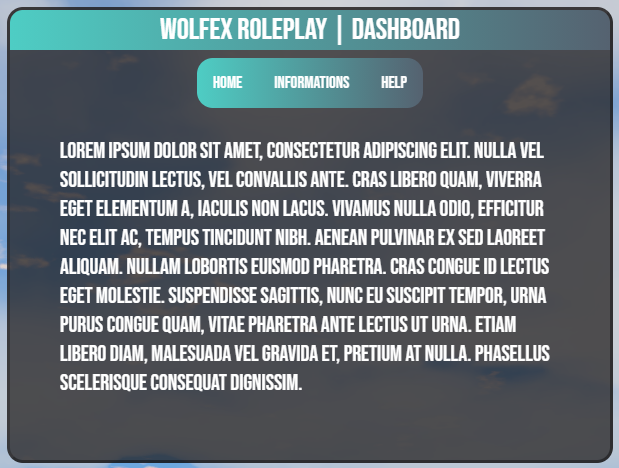 Wolfex | Dashboard | ESX | Modern Design Thumbnail