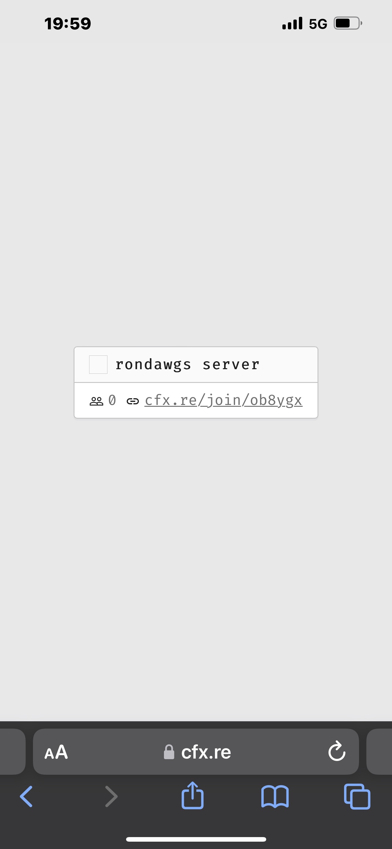 Server not showing on list server discussion cfx re community