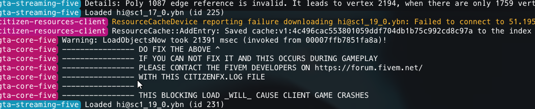Player not loading into the game - Resource Support - Cfx.re Community