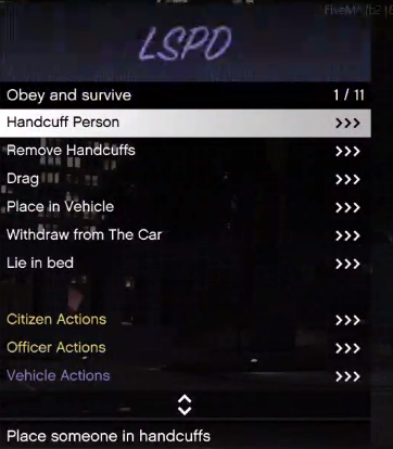 ESX Police F6 Rageui 0.0ms Thumbnail