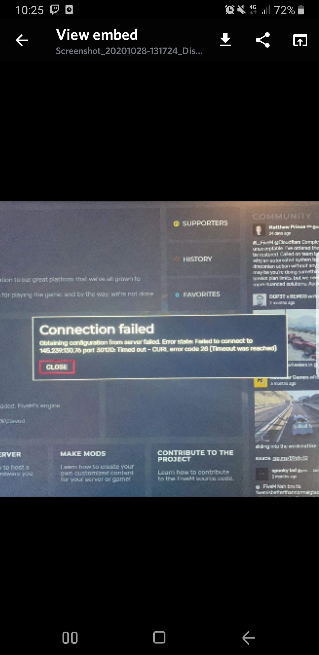 I need help code error 28 - FiveM Client Support - Cfx Forum