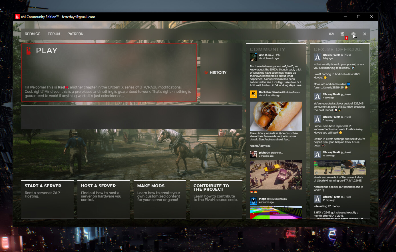RedM Menu not responsive. Nothing works - RedM Client Support - Cfx Forum