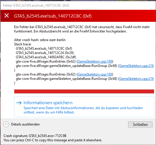 5m Error Code Need help - FiveM Client Support - Cfx.re Community