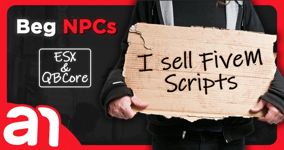 [PAID] Beg NPCs [ESX & QB] Thumbnail