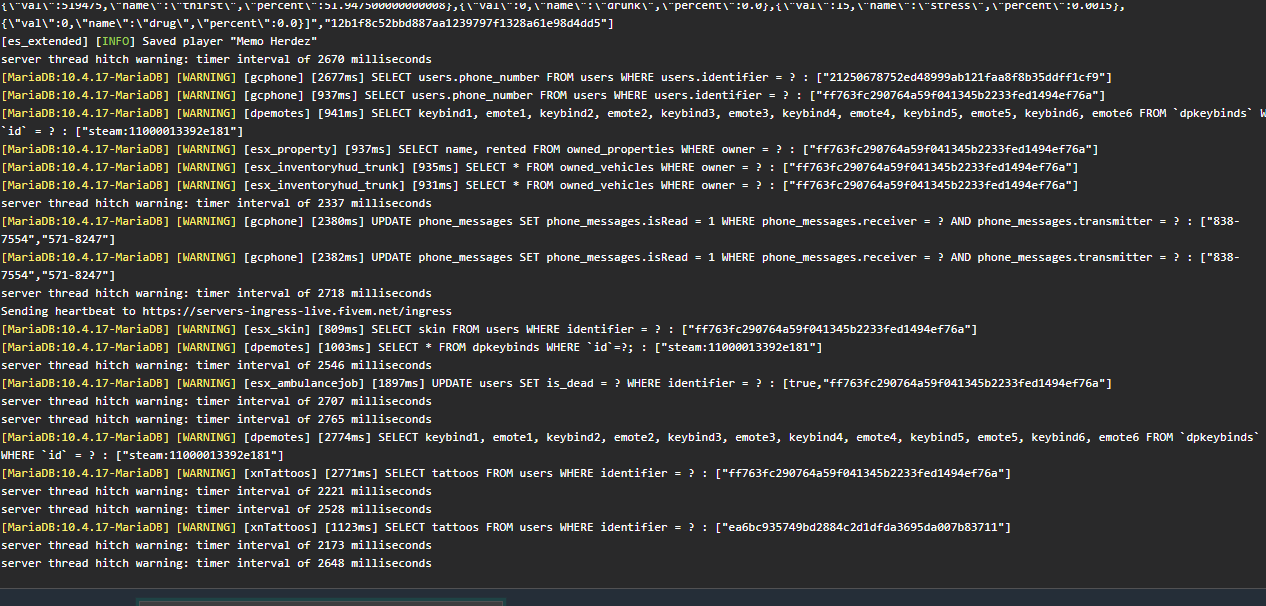 Server lag with 23 players - Resource Support - Cfx Forum